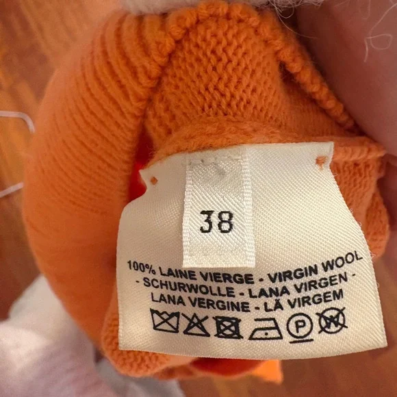 Authentic vintage Hermes H sweater in iconic orange - Picture 4 of 4